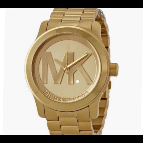 Michael Kors Accessories - Michael Kors  Runway Gold Tone Watch